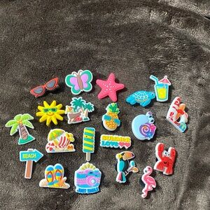 Colorful Summer-Themed Kids Shoe Charms